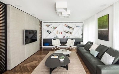 溫馨現代的B House住宅室內設計