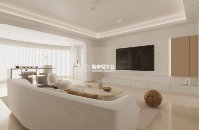 奶油風住宅設計