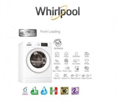 Whirlpool 惠而浦 WFCR86430 2合一 8公斤洗 / 6公斤乾 前置洗衣乾衣機 (備蒸氣抗菌) |  |  |